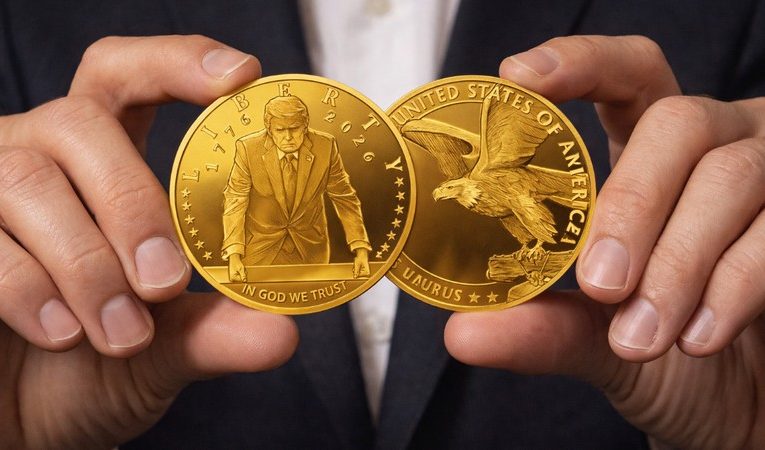 Юбилейная нумизматика: В США выпущена партия монет $1 с профилем Дональда Трампа