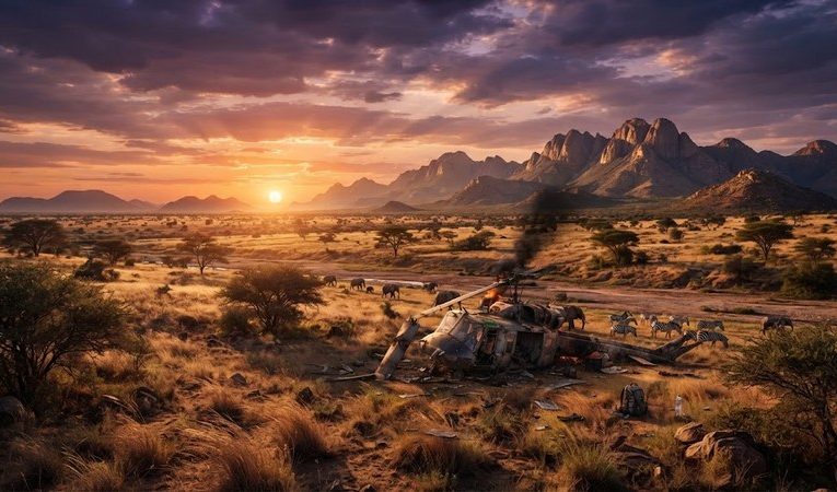 Трагедия в Африке: в Кении потерпел крушение вертолет Eurocopter с туристами