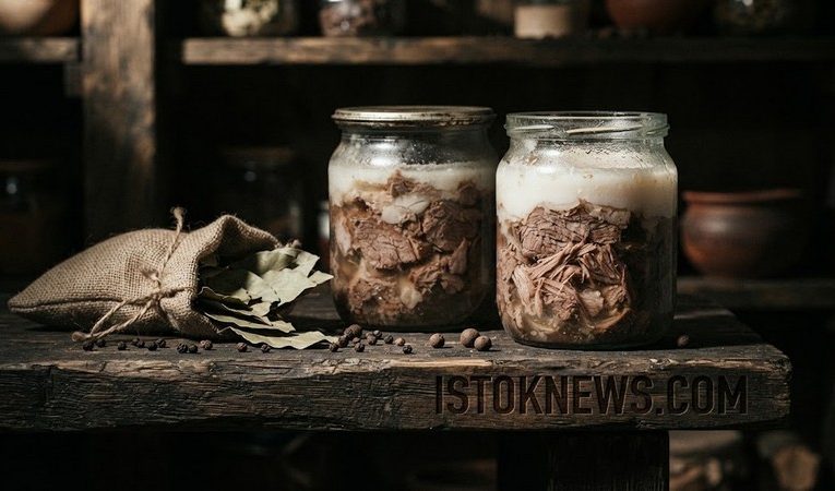 Свиная тушенка под слоем смальца: технология длительного хранения