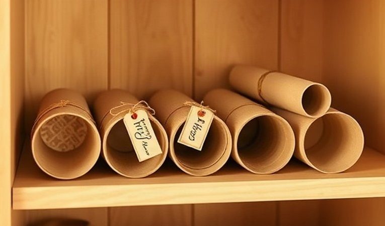 Картонный тубус для реликвий: как хранить детские рисунки и семейные грамоты