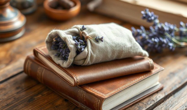 Лавандовое саше для текстиля: органическая защита старинных тканей и книг от моли