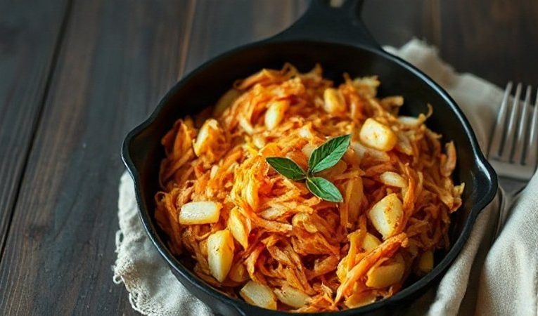Капуста, тушенная на смальце с копченой паприкой: секрет вкуса «с дымком» дома