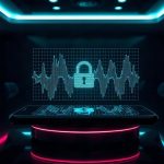 Дисплей современного флагманского смартфона со схематичным изображением ограничения работы цифрового ассистента