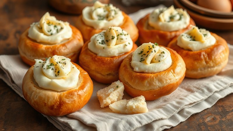 Румяные деревенские шанежки с картошкой на льняном полотенце.