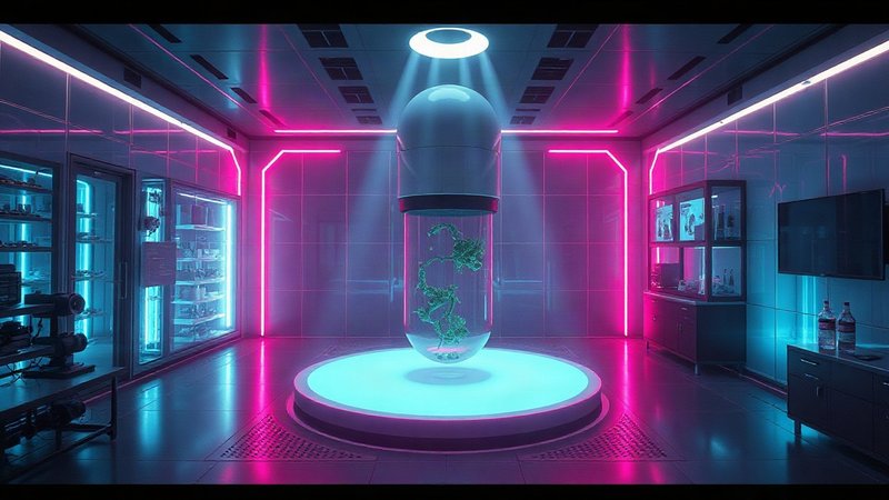 Биофизический эксперимент с изолированным образцом клеток в камере с квантовыми датчиками