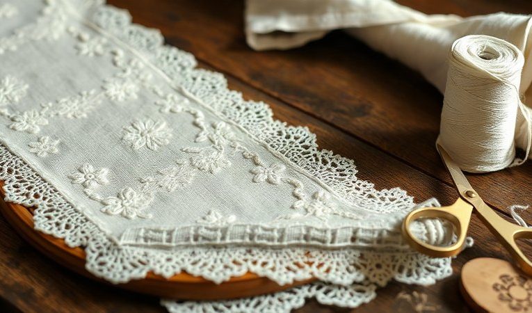 Мстёрская белая гладь на льняном полотне конца XIX века: как владимирский ажурный промысел завоевал международные выставки