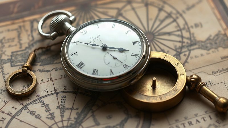 Серебряный морской хронометр H4 Джона Гаррисона 1761 года с циферблатом и резными стрелками.
